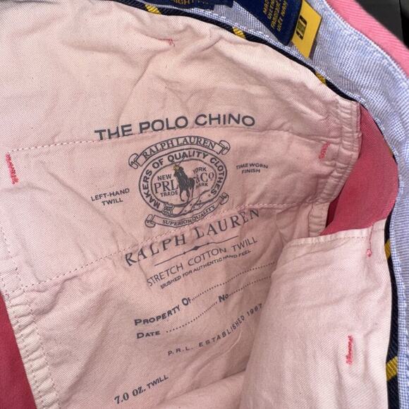 Polo Ralph Lauren Pants Men's 36x30 Stretch Straight Fit Cotton Twill Flat Chino - Picture 4 of 12